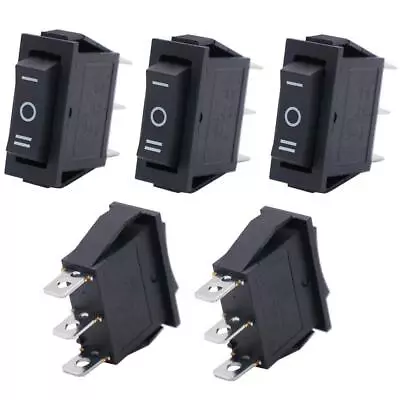 Twidec/5Pcs Rocker Switch 3 Pins 3 Position ON/Off/ON AC 6A/125V 10A/250V • $12.79