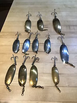 12 Vintage Pflueger Scamper Fishing Lures / Spoons In Great Shape  • $20