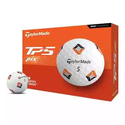 NEW TaylorMade 2024 TP5 Pix Golf Balls 12pk - White - Drummond Golf • $69.95