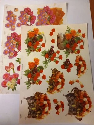 Pack Of 2A4 SheetsDecoupage Sheets  Roses (pk No8)Freepost U.K.  • £2.49