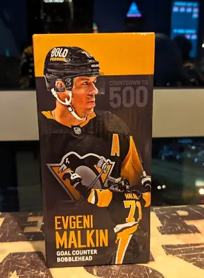 2024 Evgeni Malkin Career GOALS COUNTER Pittsburgh Penguins Bobblehead SGA • $47.69