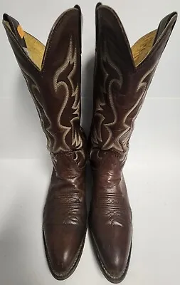 Vintage Nocona Brown Mens 8D Or Womens 9 Cowboy Boots • $39