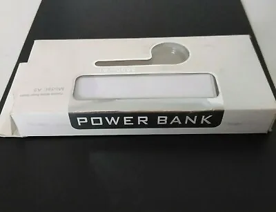 Mobile Power Bank 2600mAh White Model A5 NIB • $14.60