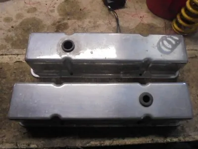 Aluminum Valve Covers SBC 4  Deep NASCAR ARCA IMCA K&N NHRA IHRA Truck WISSOTA • $65