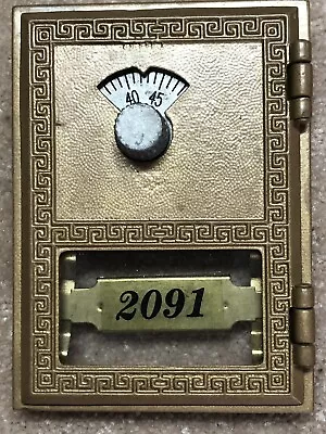 Brass P O Post Office Box Door And Frame With Combination • $22
