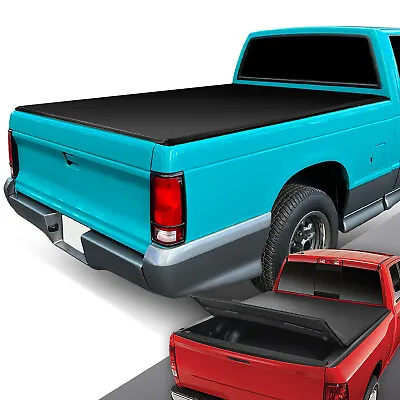For 1982-1993 Chevy S10 GMC S15 6 Ft Bed Soft Folding Tri-Fold Tonneau Cover • $175.11