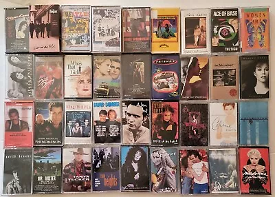 Rock Cassette Tapes Lot Of 91 Madonna Beatles Tom Petty Rolling Stones Green Day • $26