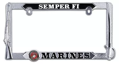 U.S. Marine Corps / Semper Fi - USMC All Metal License Plate Frame • $29.95