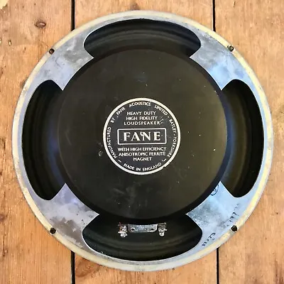 Vintage 1973 12”  Fane 50w Guitar Speaker 16 Ohms - 50 Watts  - Pulsonic Cone • £225