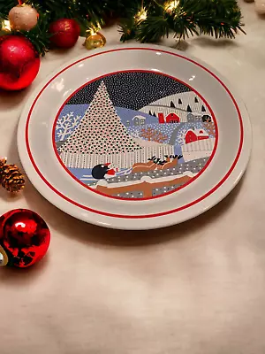 Noritake Epoch TWAS THE NIGHT BEFORE CHRISTMAS 11.75  Chop Plate 8100 Platter • $24.99