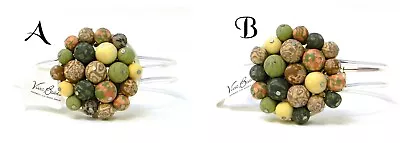 Viva Beads New Harvest Flat Cluster Cuff Bracelet • $32.95