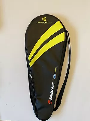 Babolat Aero Series Tennis Racket Bag Case Black Yellow Heavy Padded Zip Handle • $18