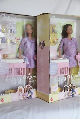 Set Of 2 Pregnant Midge And Baby Doll Happy Family 2002 Unopened. NRFB NIB • $320