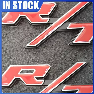 2Pack OEM RED RT R/T Emblems Fits Challenger Charger Chrysler RT R/T Chrome • $12.99