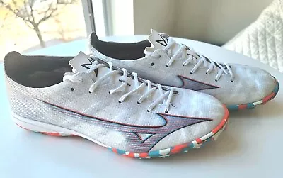 Mizuno Alpha Pro AS TF P1GD236409 White Futsal Shoes Football Soccer Cleats US 9 • $109.24