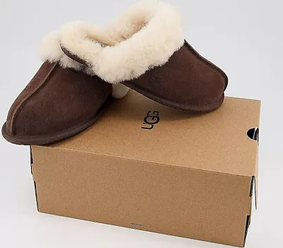 New Women's 100% UGG Brand Scuffette II Espresso Slipper Sandals Shoes 1106872 • $80.75