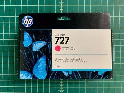 2023 GENUINE HP #727 130ml MAGENTA INK CARTRIDGE B3P20A DESIGNJET T1500/2500 NEW • $17.99