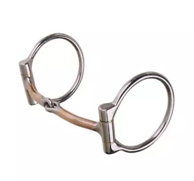 Reinsman Stage A Smooth Copper Mouth Offset Dee Western Snaffle Horse Bit - 5  • $44