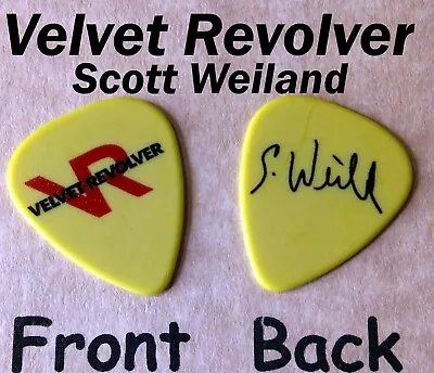 Velvet Revolver Scott Weiland Band Signature Novelty Guitar Pick  (BG-R5) • $2.97