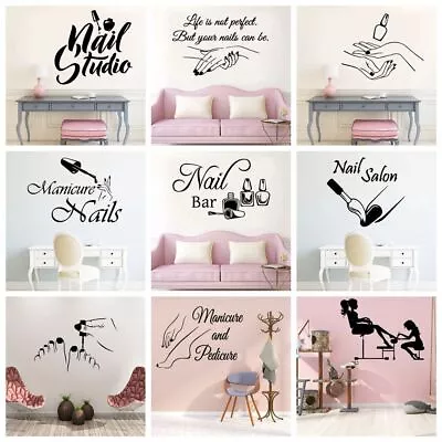 Wall Stickers Mural Wallpaper Vinyl PVC Nail Salon Art Plane Room Poster Decors • $12.99