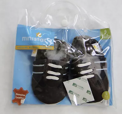 Ministar Genuine Leather &  Baby Shoes Size S 0 - 6 Months Brand New • $14.99