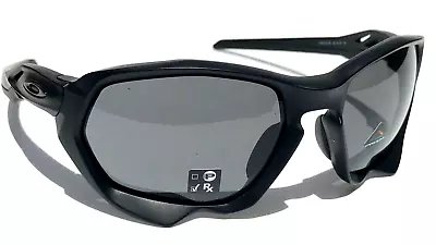 NEW Oakley PLAZMA Matte Black PRIZM Grey Bike Lens Sunglass 9019-01 • $128.88