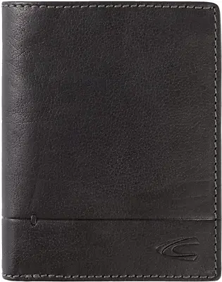 Camel Active Jakarta Leather Wallet / Coin Pouch Black  - New In Box • £34.95