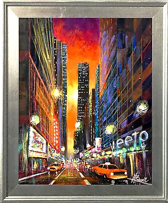 Mark Braver - Framed Untitled Original Acrylic Painting/Canvas/Hand Signed/LOA • $849