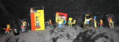 £29.99 • Buy Vintage The Simpsons - PVC 3D Homer Bart Lisa Maggie Marge Keyring Figure Bundle