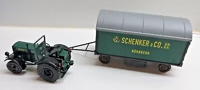 $127.37 • Buy Schuco 1:3 2 450781900 Deutz F3 With Canopy And Trailer Toys Schenker Bubbles