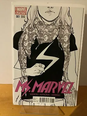 Ms Marvel 1 Rare 3rd Print Sketch 2014 Marvel Comic 1st Solo Kamala Khan NM • $30