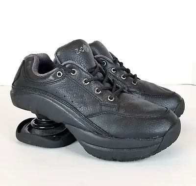 $59.99 • Buy Z-Coil Legend Womens Pain Relief Comfort Shoes Black Leather Size 6