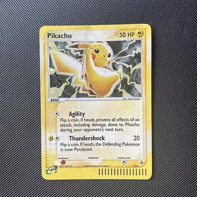 Pikachu Promo 012 E-Series Nintendo Pokemon Card Holo Foil Rare HP • $6.95