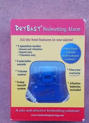 DryEasy Bedwetting Alarm Volume Control Sounds Vibration Dry Easy - New • $16