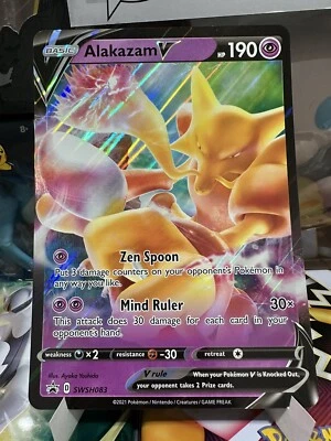 $2.60 • Buy Alakazam V SWSH083 JUMBO Black Star Promo Pokemon Card Oversized