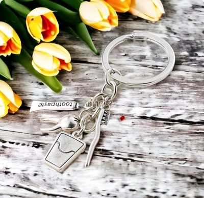 Dentist Dental Nurse Hygienist Keyring Detachable NHS Carer Care Worker Gift • £7.99