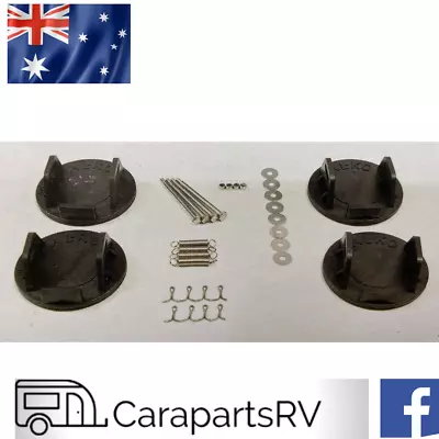 ALKO BIG FOOT CARAVAN CORNER STEADY KIT Of 4 PIECES. Jackleg Footplates X 4. • $138.93