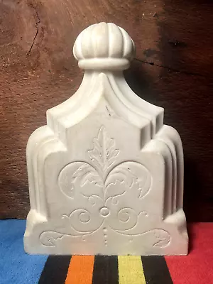 Antique Carved Marble Fireplace Mantle Keystone 1870 To Mid 1870's 8.7 Lbs  A  • $485