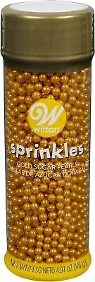 Wilton Sugar Pearls 4.8-Ounce Gold • $7.19