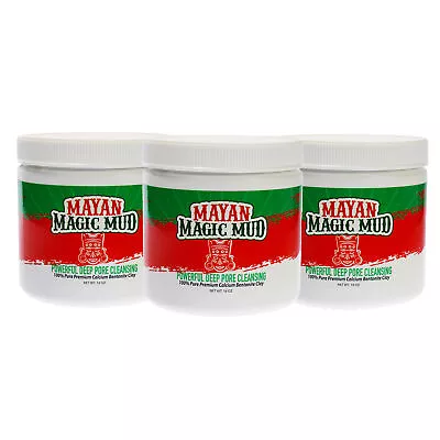 Mayan Magic Mud Powerful Deep Pore Cleansing Clay - 16 Oz Cleanser - 3 Pc • $33.43