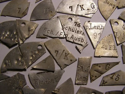 £101.24 • Buy Mega Rare! WW II WW2 Original Damaged German Dog Tags. Luftwaffe Relics