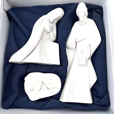 Mikasa HOLY NIGHT NATIVITY 3 Piece Set Joseph Mary Jesus With Box • $29.99