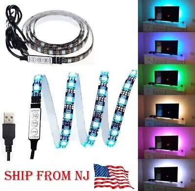 3FT/1M TV Computer Backlight 5V USB LED Strip Light 5050 RBG Background Lighting • $8.75