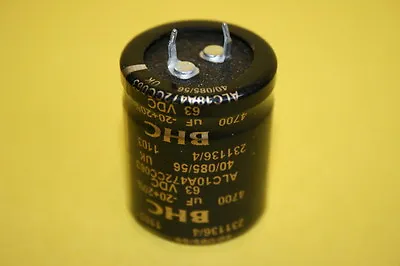 4700UF 63V HIGH RIPPLE RADIAL ELECTROLYTIC CAPACITOR BHC ALC10A472     Fd2h25 • £5.95