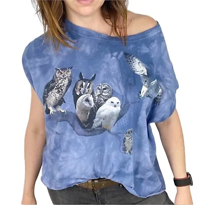 The Mountain Owl Shirt 2005 Tie Dye Cotton Made In USA Unisex Women’s Size 2XL • $27.99