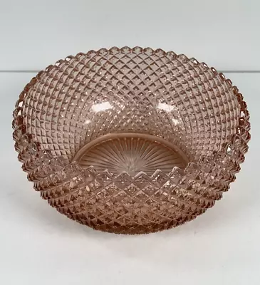 Vtg Pink Miss America Depression Glass Fruit Bowl Sawtooth Anchor Hocking • $29.95