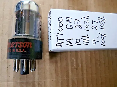 Emerson USA 6SN7GTB Black Ladder Plate  USED  Valve Tube AT1000 Tester  OCT20 • £45