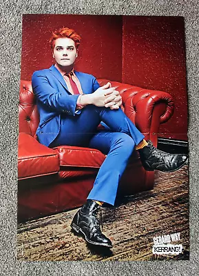 My Chemical Romance - Double-Sided Kerrang Poster - Gerard Way Frank Iero RARE • £7.50