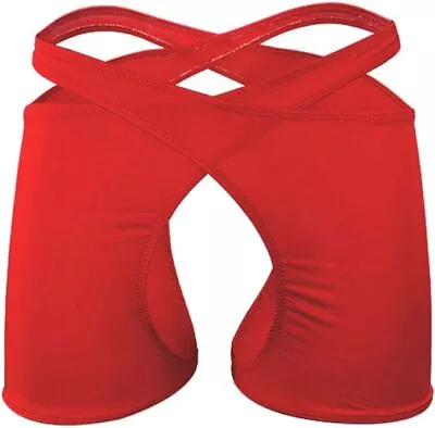 Mens Thong Underwear Cross Jock Straps Sexy Man Thong T-Back Boxers Briefs Red • $3.99