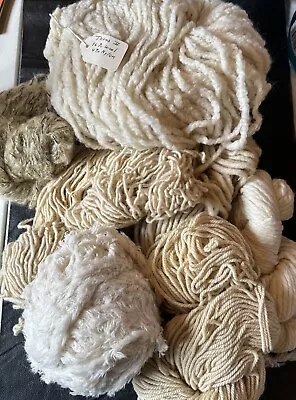 Hand Spun Wool Mixed Fiber Yarn Lot. Made In Maine. Stunning And Soft!!!! 2 LBS • $49.95